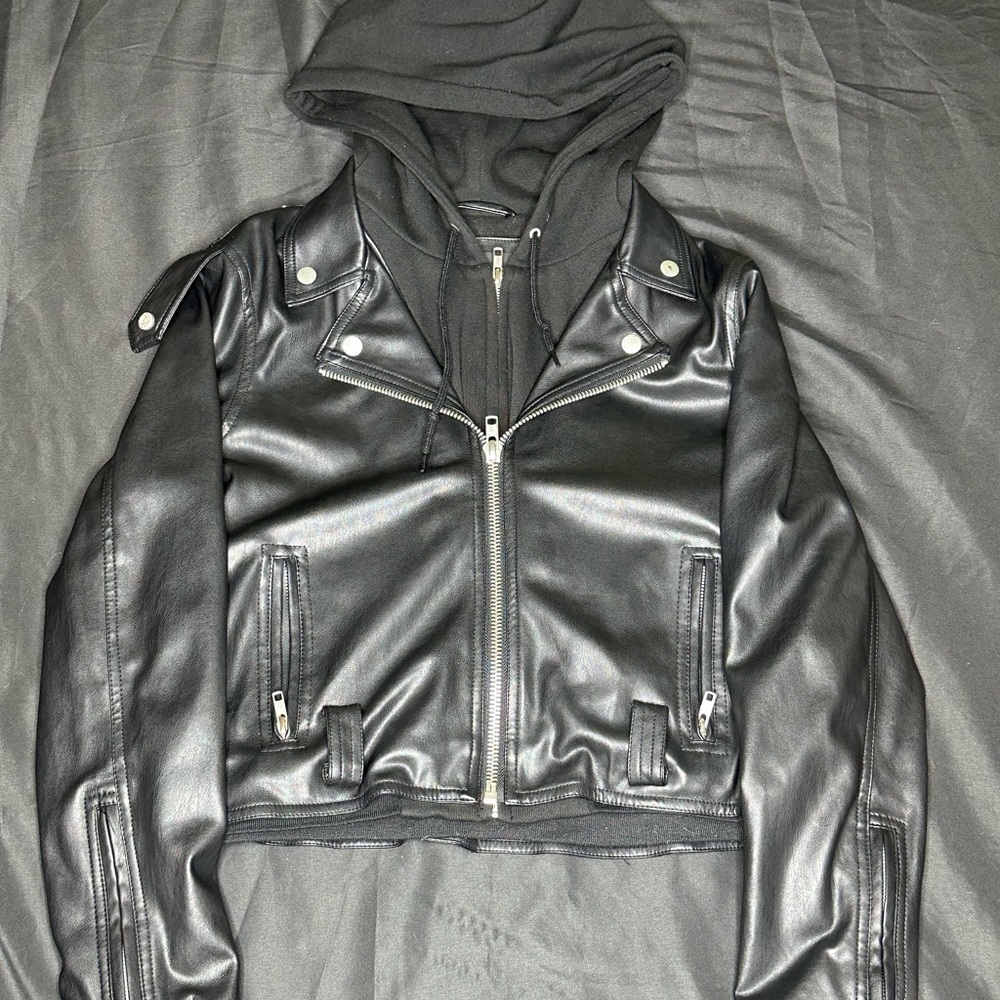 Obey leather jacket